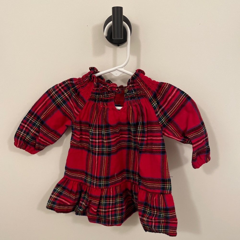 Old Navy size 0-3 tartan dress.